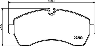 HELLA PAGID 8db355005531 -  Комплект тормозных колодок, дисковый тормоз